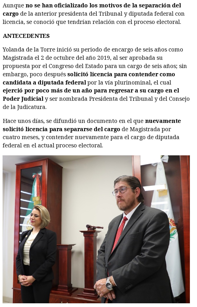 Designan a nuevo presidente del Poder Judicial del Estado de Durango