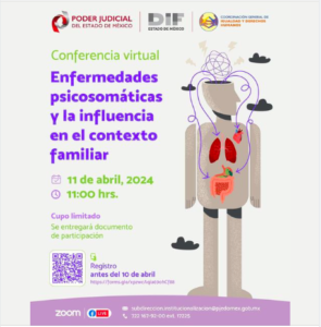 Únete a la Conferencia virtual Enfermedades psicosomáticas y la influencia en el contexto familiar