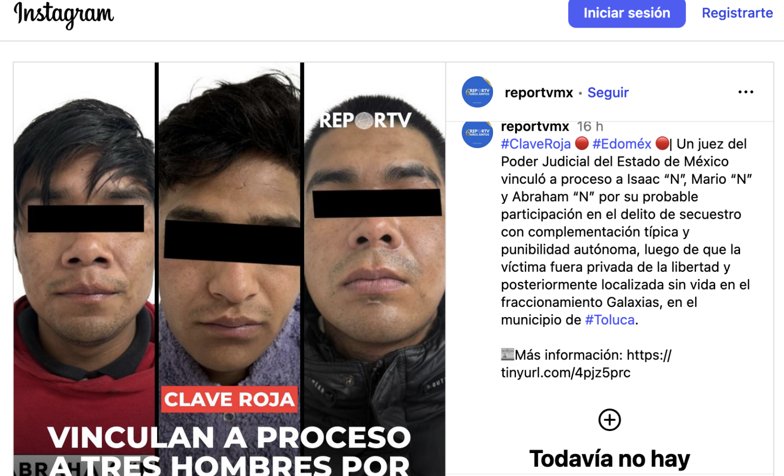 Vinculan a proceso a tres hombres por secuestro y homicidio en Toluca